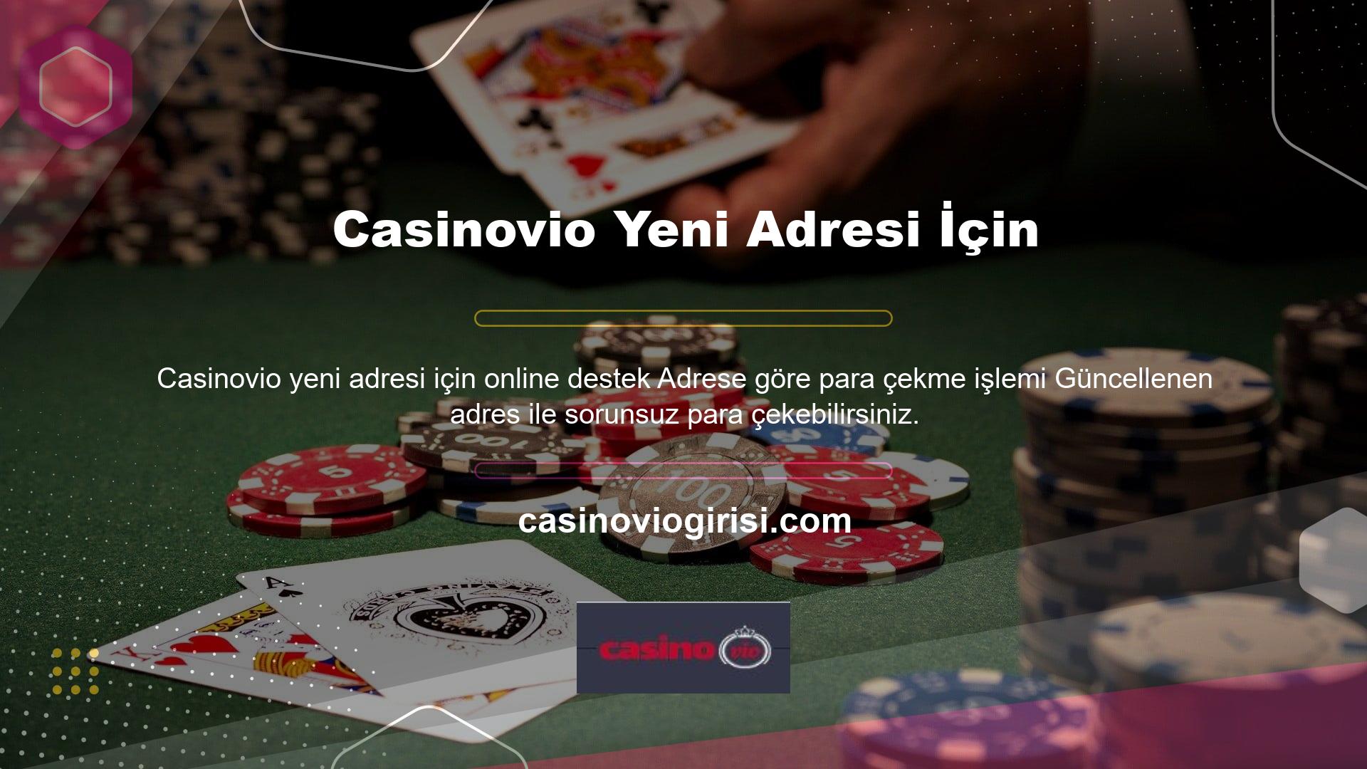 Casinovio, kullanıcılara ihtiyaç duydukları bilgileri kolayca çıkarma seçenekleri sunar