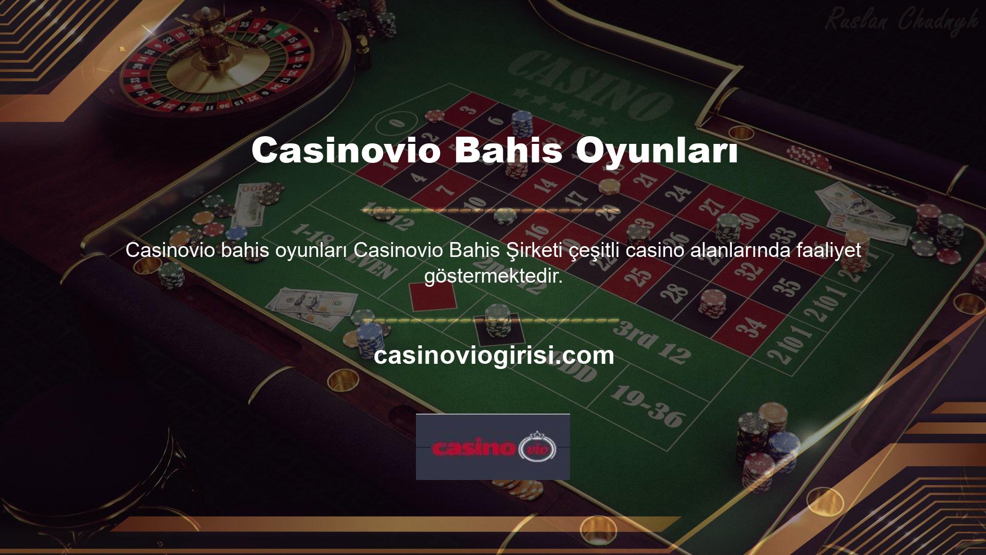 Casinovio bahis ve casino oyunları konusunda tecrübe sahibi olup sporun her alanında bahis oyunlarını kullanıcılarına sunmaktadır